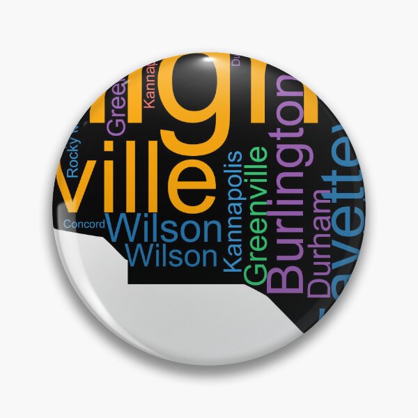 Item preview, North Carolina City Word Art designed and sold by TheIconSmith.