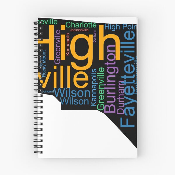 Item preview, North Carolina City Word Art designed and sold by TheIconSmith.