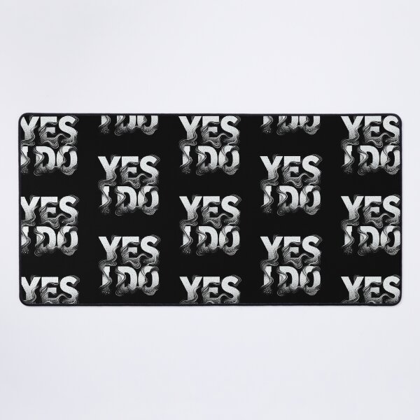Item preview, "YES I DO" Textured Gradient Typography designed and sold by zzz888.