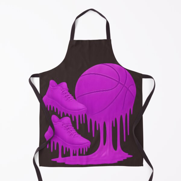Item preview, Drippy Basketball & Sneakers – Neon Purple Melt Art designed and sold by ArtSpark Studio.