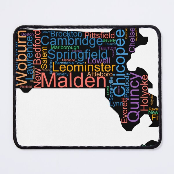 Item preview, Massachusetts City Word Art designed and sold by TheIconSmith.