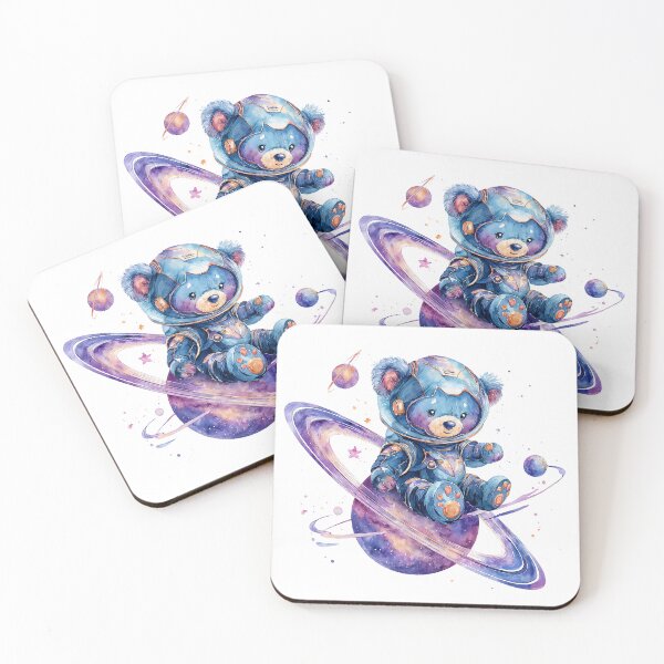 Item preview, Galactic Teddy Explorer in Space Suit designed and sold by Anastasiia Yurevych.