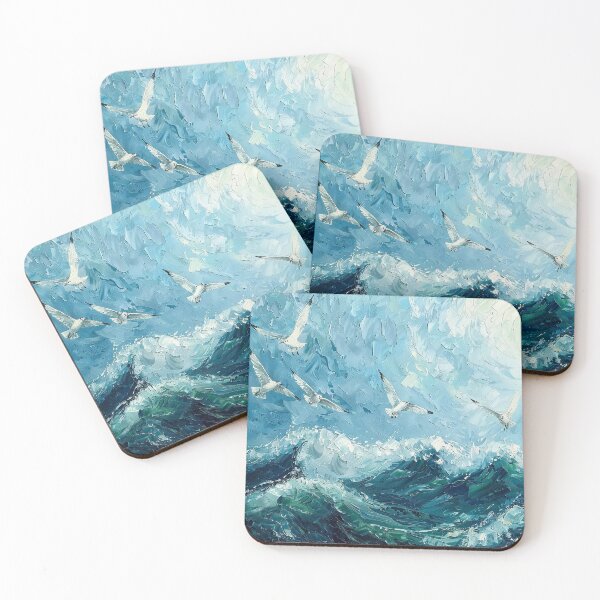 Item preview, Impressionism sea designed and sold by ArtfulPlay.