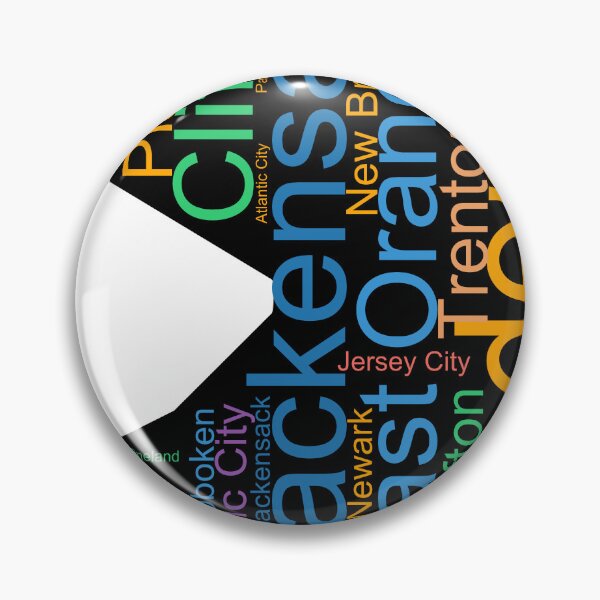 Item preview, New Jersey City Word Art designed and sold by TheIconSmith.