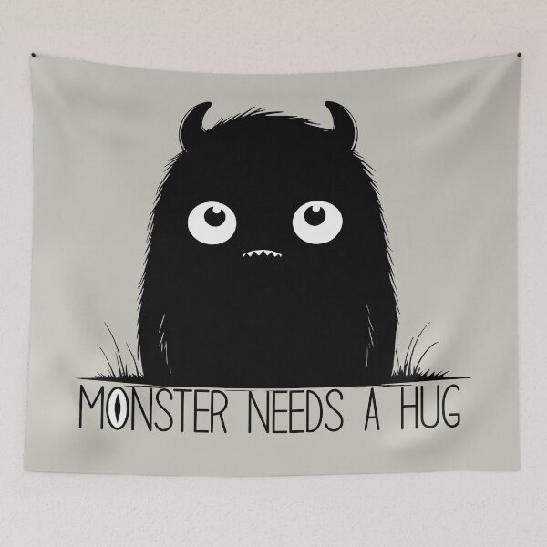 Item preview, Monster needs a hug designed and sold by Javier Narváez Solarte.