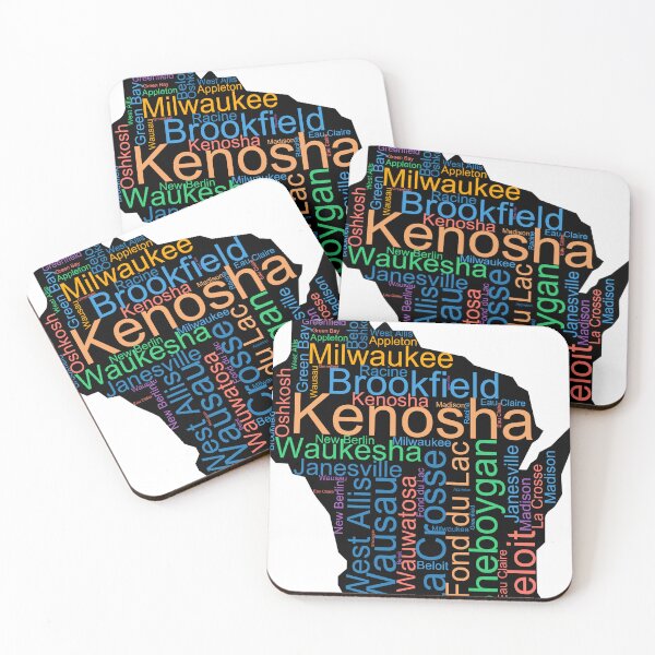 Item preview, Wisconsin City Word Art designed and sold by TheIconSmith.