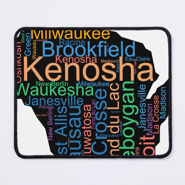 Item preview, Wisconsin City Word Art designed and sold by TheIconSmith.