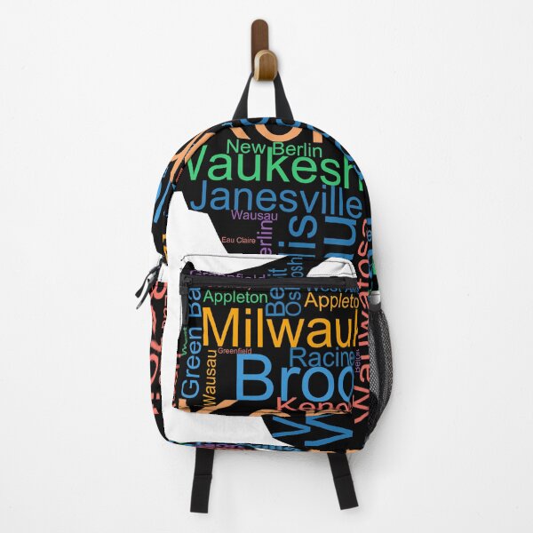 Item preview, Wisconsin City Word Art designed and sold by TheIconSmith.