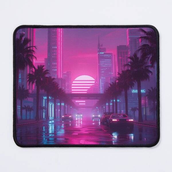 Item preview, Neon Metropolis - Retro Gamer Cityscape designed and sold by ChicTrendz.