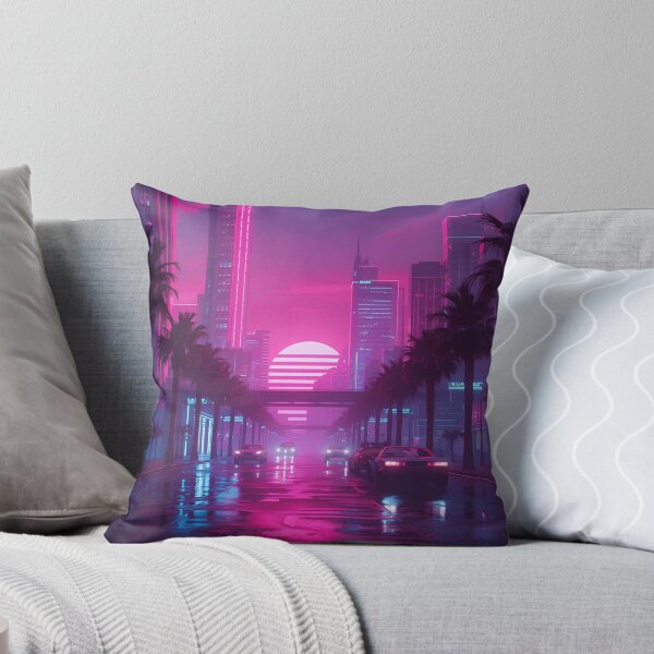Item preview, Neon Metropolis - Retro Gamer Cityscape designed and sold by ChicTrendz.