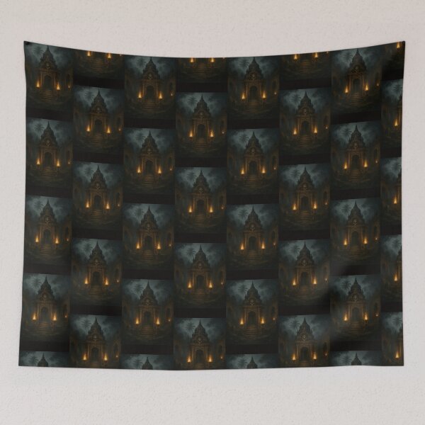 Item preview, Sri Lankan Luxe Halloween – Temple Ruins Glow  designed and sold by Ceylon Luxe Collections.