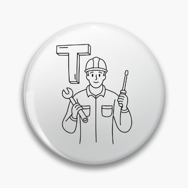 Item preview, An illustration of letter T stands for Technician designed and sold by rasagamastore.