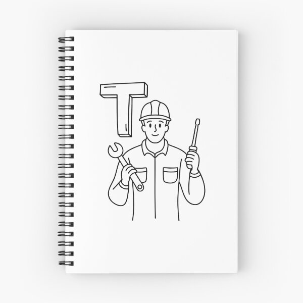 Item preview, An illustration of letter T stands for Technician designed and sold by rasagamastore.