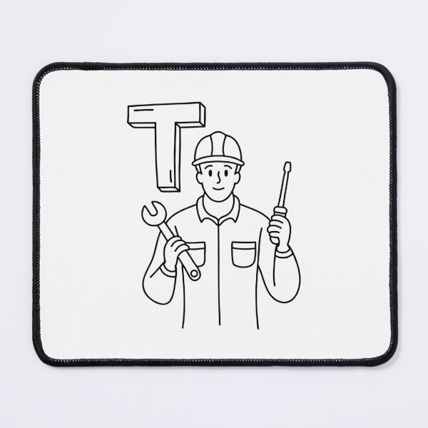 Item preview, An illustration of letter T stands for Technician designed and sold by rasagamastore.