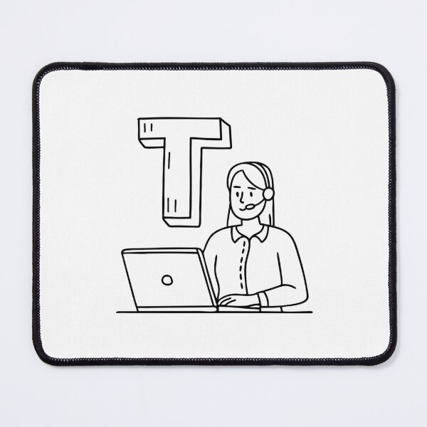 Item preview, An illustration of letter T stands for Telemarketer designed and sold by rasagamastore.