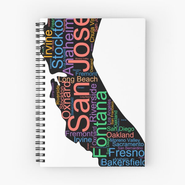 Item preview, California Word Art With Cities designed and sold by TheIconSmith.