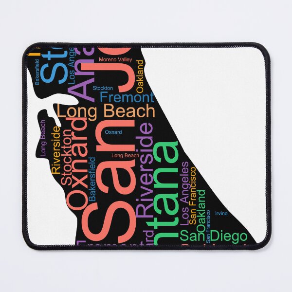 Item preview, California Word Art With Cities designed and sold by TheIconSmith.