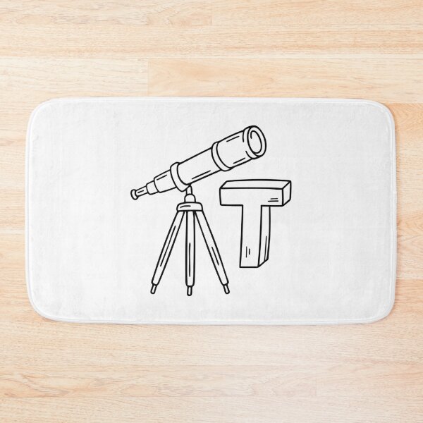 Item preview, An illustration of letter T stands for Telescope designed and sold by rasagamastore.