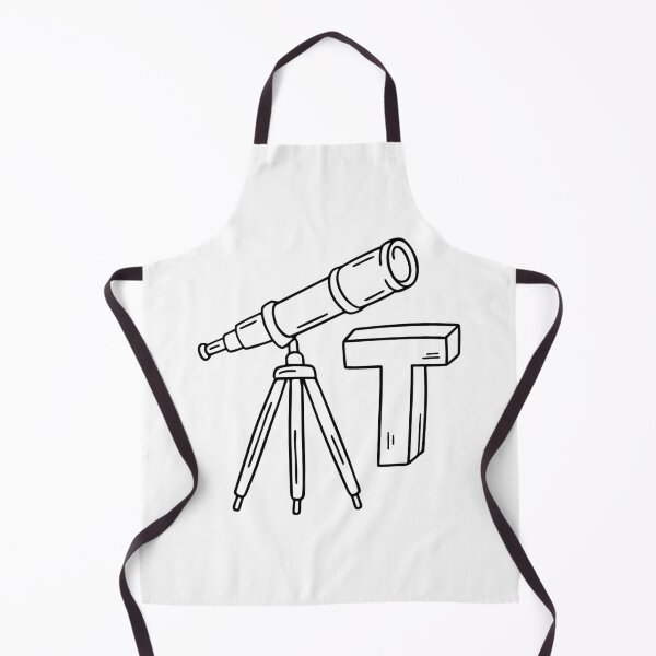 Item preview, An illustration of letter T stands for Telescope designed and sold by rasagamastore.