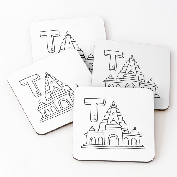 Item preview, An illustration of letter T stands for Temple designed and sold by rasagamastore.