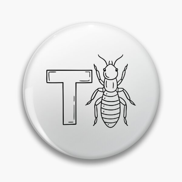 Item preview, An illustration of letter T stands for Termite designed and sold by rasagamastore.