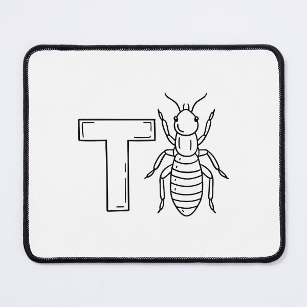 Item preview, An illustration of letter T stands for Termite designed and sold by rasagamastore.