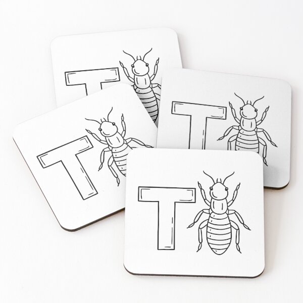 Item preview, An illustration of letter T stands for Termite designed and sold by rasagamastore.