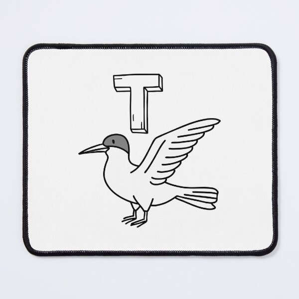 Item preview, An illustration of letter T stands for Tern designed and sold by rasagamastore.