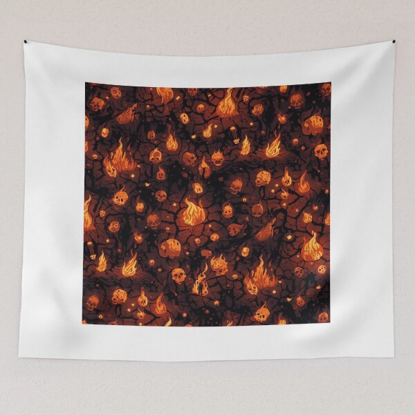 Item preview, Flames of the Damned – Infernal Fire Pattern designed and sold by kabucino.