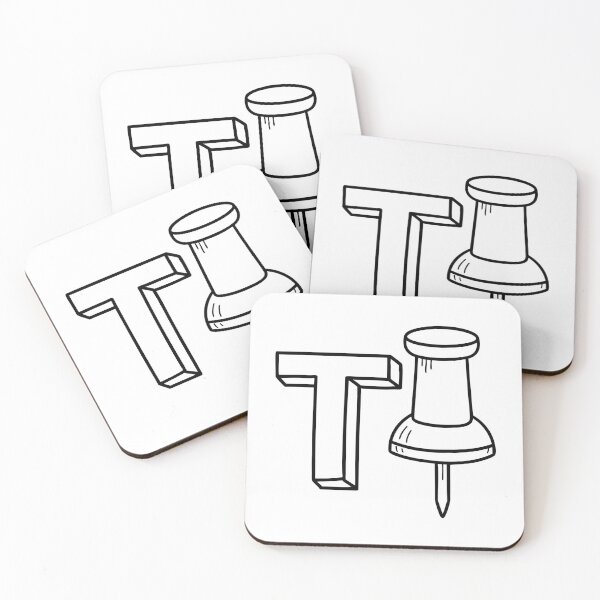 Item preview, An illustration of letter T stands for Thumbtack designed and sold by rasagamastore.
