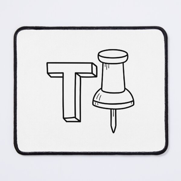 Item preview, An illustration of letter T stands for Thumbtack designed and sold by rasagamastore.