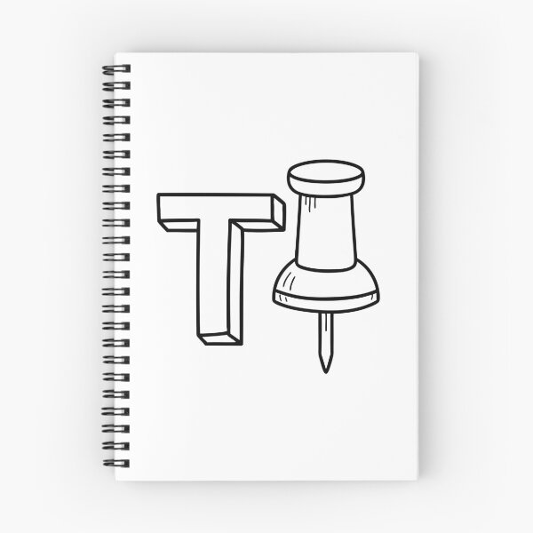 Item preview, An illustration of letter T stands for Thumbtack designed and sold by rasagamastore.