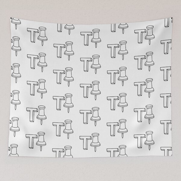 Item preview, An illustration of letter T stands for Thumbtack designed and sold by rasagamastore.