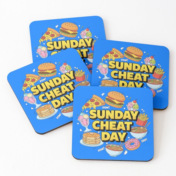 Item preview, Sunday Cheat Day Fitness T-Shirt | Funny Workout Recovery Foodie Tee designed and sold by loccotown168.