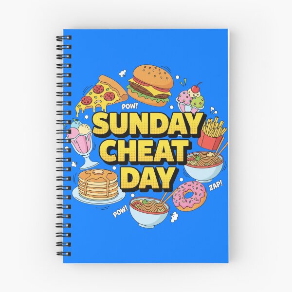 Item preview, Sunday Cheat Day Fitness T-Shirt | Funny Workout Recovery Foodie Tee designed and sold by loccotown168.