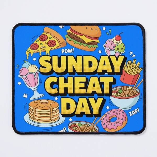 Item preview, Sunday Cheat Day Fitness T-Shirt | Funny Workout Recovery Foodie Tee designed and sold by loccotown168.