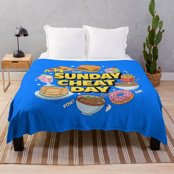 Item preview, Sunday Cheat Day Fitness T-Shirt | Funny Workout Recovery Foodie Tee designed and sold by loccotown168.