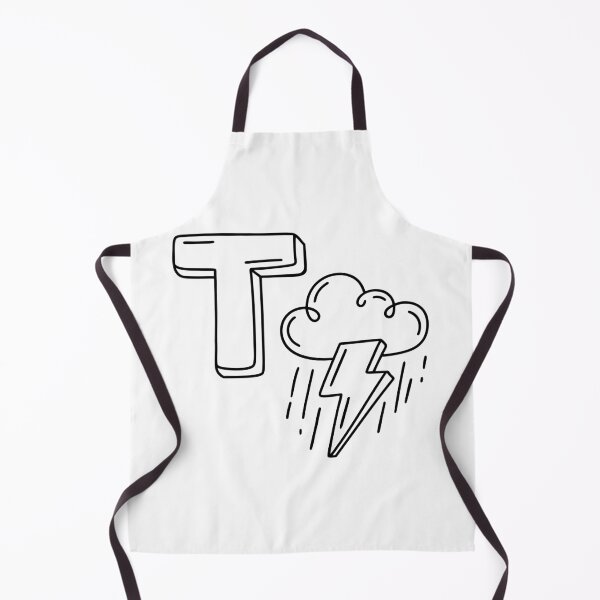Item preview, An illustration of letter T stands for Thunder designed and sold by rasagamastore.