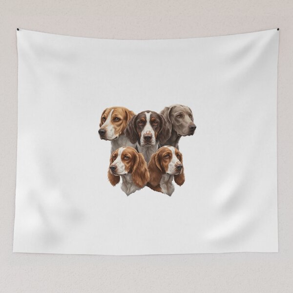 Item preview, My Dear Friends, Merry Christmas, Beagle,Pointer,Setter, Basset Hound,Cocker Spaniel,Weimaraner Dog designed and sold by chipmuckdesignn.