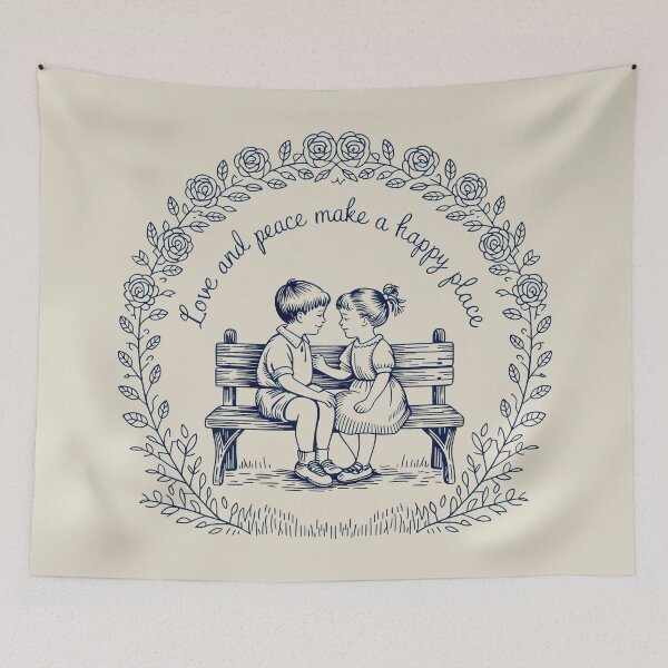 Item preview, Serene Childhood Moment Framed by Floral Beauty designed and sold by SplashTastic.
