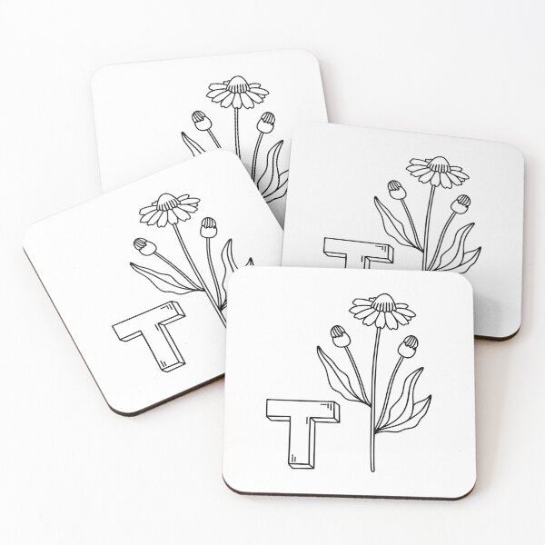 Item preview, An illustration of letter T stands for Tickseed designed and sold by rasagamastore.