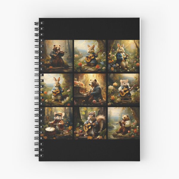Item preview, Musical Animals Playing Instruments Pattern | Animal Art designed and sold by UnhingedBird.