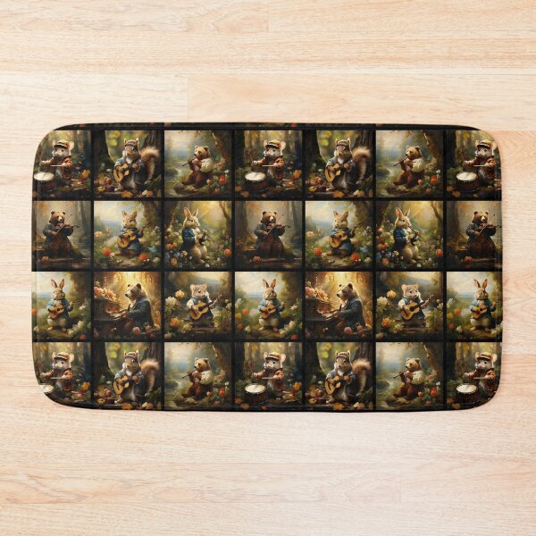 Item preview, Musical Animals Playing Instruments Pattern | Animal Art designed and sold by UnhingedBird.
