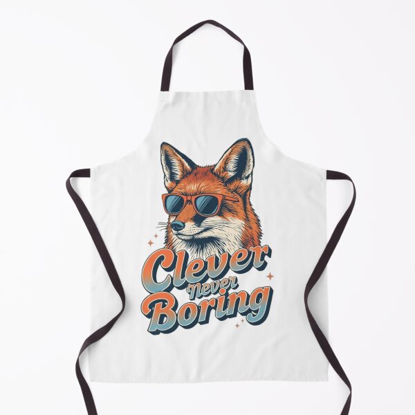Item preview, Clever Never Boring Fox Retro Design designed and sold by NRcollections24.