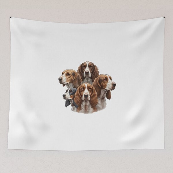 Item preview, My Dear Friends, Merry Christmas, Beagle,Pointer,Setter, Basset Hound,Cocker Spaniel,Weimaraner Dog designed and sold by chipmuckdesignn.