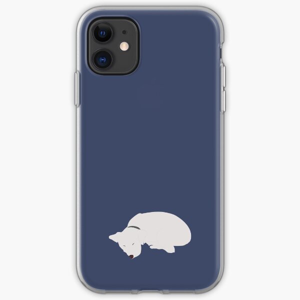Cute Sleeping Dog iPhone Soft Case