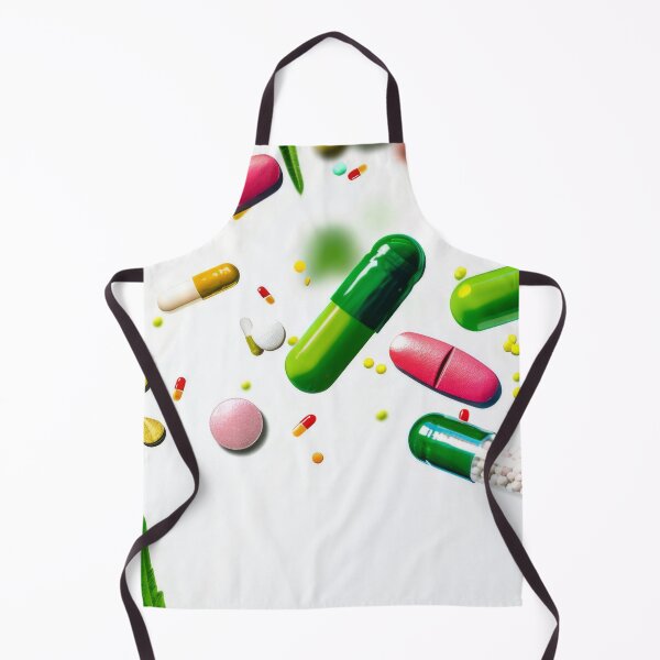 Item preview, Colorful pills and cannabis leaves scattered on white background, AI Generated designed and sold by dvoevnore.