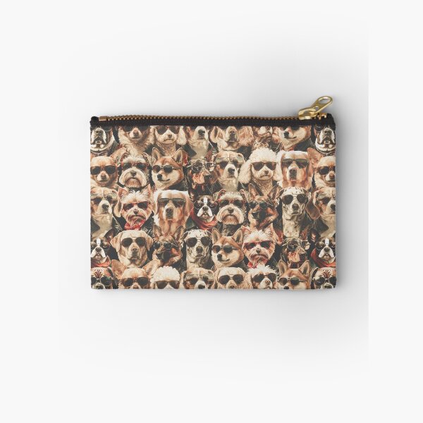Item preview, Vintage Anthropomorphic Dogs with Sunglasses Pattern | Dog Art designed and sold by UnhingedBird.