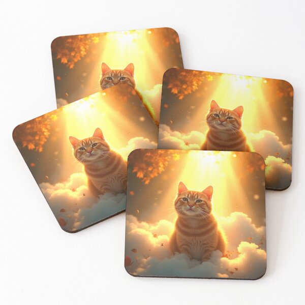 Item preview, Heavenly Ginger Tabby Cat in the Clouds designed and sold by Sharon Schwalbe.