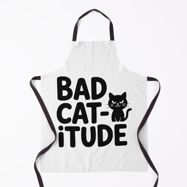 Item preview, Bad Catitude! Cute Cat Pun designed and sold by PMCreative.